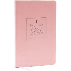 Kjv, Baby's First New Testament, Leathersoft, Pink, Red Letter, Comfort Print - by  Thomas Nelson (Leather Bound)