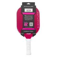 PBPRO Signature Carbon Fiber Pickleball Paddle&nbsp;- Pink: Polypropylene Core, 4-1/4" Grip