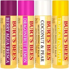 Burt's Bees Moisturizing Lip Balm - Tropical Fruit - 4pk