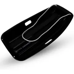 Slippery Racer Downhill Sprinter Flexible Plastic Toboggan Snow Sled with Built-in Handles and Pull Rope for Kids and Adults (3 Pack)