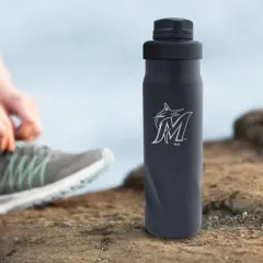 MLB Miami Marlins 20oz Stainless Steel Water Bottle
