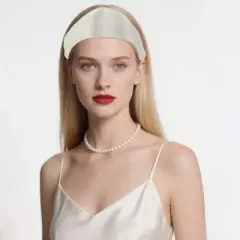 Unique Bargains Satin Solid Color Wide Headband 1 Pc