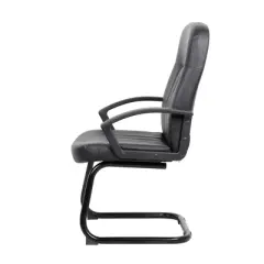 Executive Leather Budget Guest Chair Black - Boss Office Products