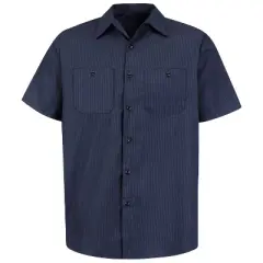Red Kap&reg; Men's Short Sleeve Durastripe&reg; Work Shirt