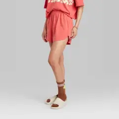 Women's Ascot + Hart Graphic Shorts - Red