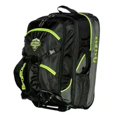 Sportube Cabin Cruiser Lightweight Wheeled or Carry On Gear and Travel Boot Bag with Padded Compartment & Pull Handles, Green
