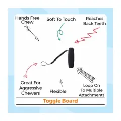 Chewigem Chewable Toggle Board, Silver