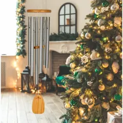 Woodstock Wind Chimes Signature Collection, Hallelujah Chorus Chime, Tenor 37'' Silver Wind Chime HCCT