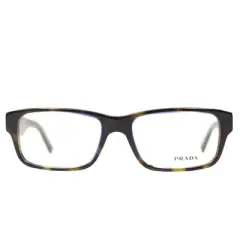 Prada PR16MV ZXH1O1 Unisex Rectangle Eyeglasses Tortoise 53mm