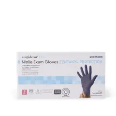 Confiderm LDC McKesson Nitrile Exam Glove Blue Textured
