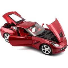 2014 Chevrolet Corvette C7 Stingray Metallic Red 1/18 Diecast Model Car by Maisto