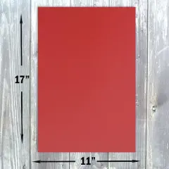 Hamilco Colored Cardstock Paper 11" x 17" Crimson Red Color Card Stock Paper 50 Pack