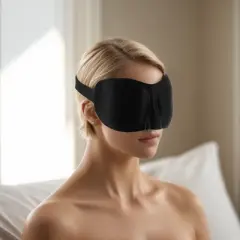 Unique Bargains Breathable Elastic Band 3D Sleep Mask 1 Pc