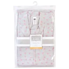 Hudson Baby Infant Girl Cotton Sleeveless Wearable Sleeping Bag, Sack, Blanket, Hearts