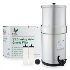 Doulton British Berkefeld W9361132 2.25 Gallon Countertop Water Filter System Includes 2X Ultra Fluoride Reduction Ceramic Filters
