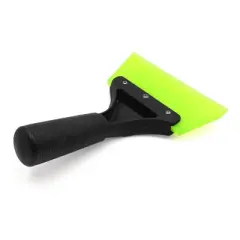 Unique Bargains Antislip Handle Green Rubber Car Window Ice Scraper Snow Removal Tool