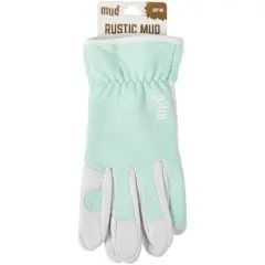 Mud Gloves  Women's Small/Medium Goatskin Leather Mint Garden Glove MD72001MT-WSM