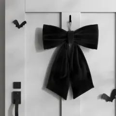 14" Large Bow Halloween Decorative Prop Black - Hyde and EEK! Boutique&trade;