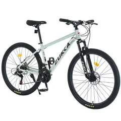 YONWAY 27.5 Inch Front Suspension Mountain Bike 21 Speeds Dual Disc Brake Commuter City Snow Bicycles All-Terrain Bicycle for Men Women