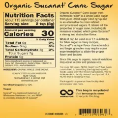Organic Sucanat by Now Foods  -  2 lb Granule