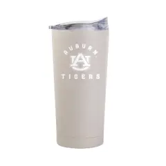 NCAA Auburn Tigers Sand Powder Coat Tumbler - 20oz: Stainless Steel, Insulated, Portable Drinkware
