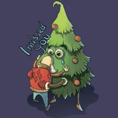 Women's Design By Humans Waiting for Christmas By kuz512 Racerback Tank Top