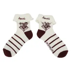 Harry Potter Hogwarts Icons 3-Pair Women's Quarter Crew Socks