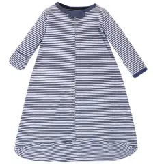 Touched by Nature Baby Organic Cotton Long-Sleeve Wearable Sleeping Bag, Sack, Blanket, Elephant