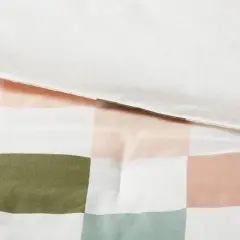 Toddler Kids' Comforter Checkered - Pillowfort&trade;: Cotton, Multicolored, Standard Crib/Toddler, OEKO-TEX Certified