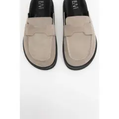 Laven - Beige Suede Leather Clogs (Women) | Forever & Always Shoes