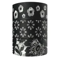 Wrapables Dark Posies Washi Masking Tape (Set of 3)