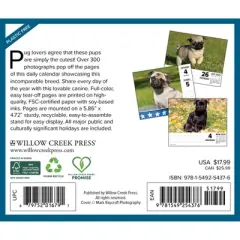 Willow Creek Press 2026 Just Pugs Box Calendar