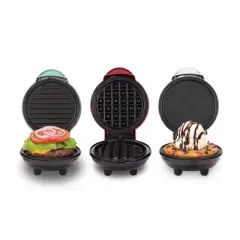 Dash Mini Griddle, Grill and Waffle Maker - 3pc