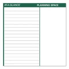 Vertical Erasable Wall Planner, 32 x 48, White/Green Sheets, 12-Month (Jan to Dec): 2026