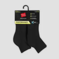 Men's Hanes Premium Performance Cushioned Ankle Socks 6pk - 6-12