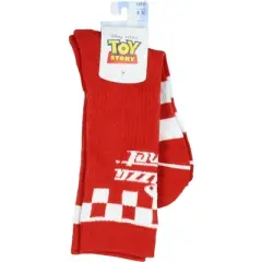 Disney Toy Story Pizza Planet Adult Crew Socks 1 Pair Red