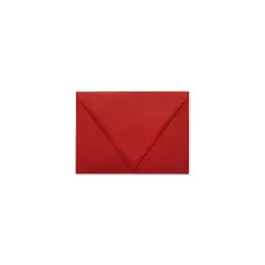 LUX A7 Contour Flap Envelopes 5 1/4 x 7 1/4 50/Box Ruby Red EX-1880-18-50