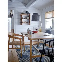 9" x 5" Stoneware Pitcher Black - Storied Home: Decorative Ceramic, Dishwasher-Safe, for Cold Drinks