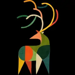 Men's Design By Humans Geometric deer By radiomode Tank Top