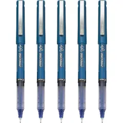 Pilot Roller Ball Pen Nonrefillable Fine Point 5/PK Blue 26021