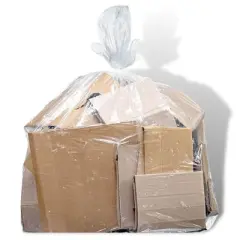 Plasticplace 20-30 Gallon Trash Bags, Clear (100 Count)