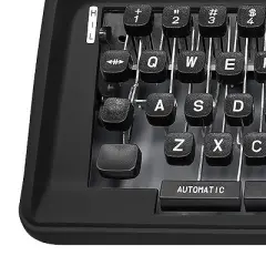 Nadex Coins&trade; Pioneer Manual Typewriter with Durable Travel Case (Black)