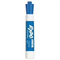 EXPO Low Odor Dry Erase Marker Chisel Tip Blue Dozen 80003