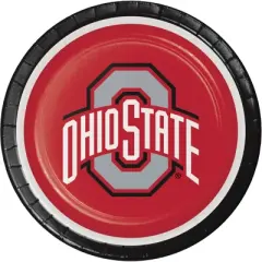 Ohio State 9" Paper Party Plate and Napkins Kit 16ct