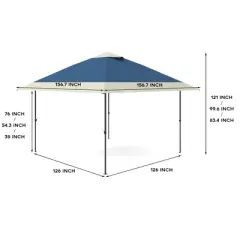 GustoWave 13x13Ft Pop Up Canopy, Outdoor Gazebo Shelter Tent for Lawn, Garden, Beach, Backyard Deck