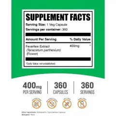 BulkSupplements Feverfew Extract Capsules
