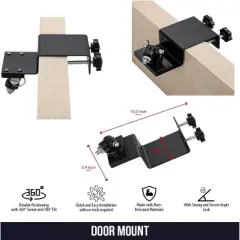 Wasserstein Universal Door Mount for Arlo Pro2/Pro3/Pro4/Ultra/Ultra2/Essential, Blink Outdoor, Ring Stick Up/Spotlight Cam Battery, eufyCam 2/2C/E