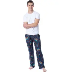 Marvel Mens' Classic Doctor Strange Comic Tossed Print Pajama Pants Blue