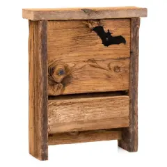 Brookside Woodworks Amish Made Upcycled Mushroom Wood Bat House