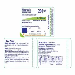 Magnesia Carbonica 200CK by Boiron Homeopathic Single Medicine For Digestive  -  80 Pellet